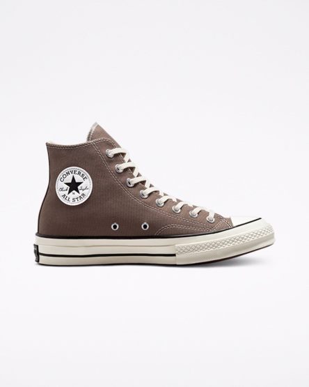 Dámské Boty Vysoké Converse Chuck 70 Vintage Platene Béžový Černé | CZ OLAR34